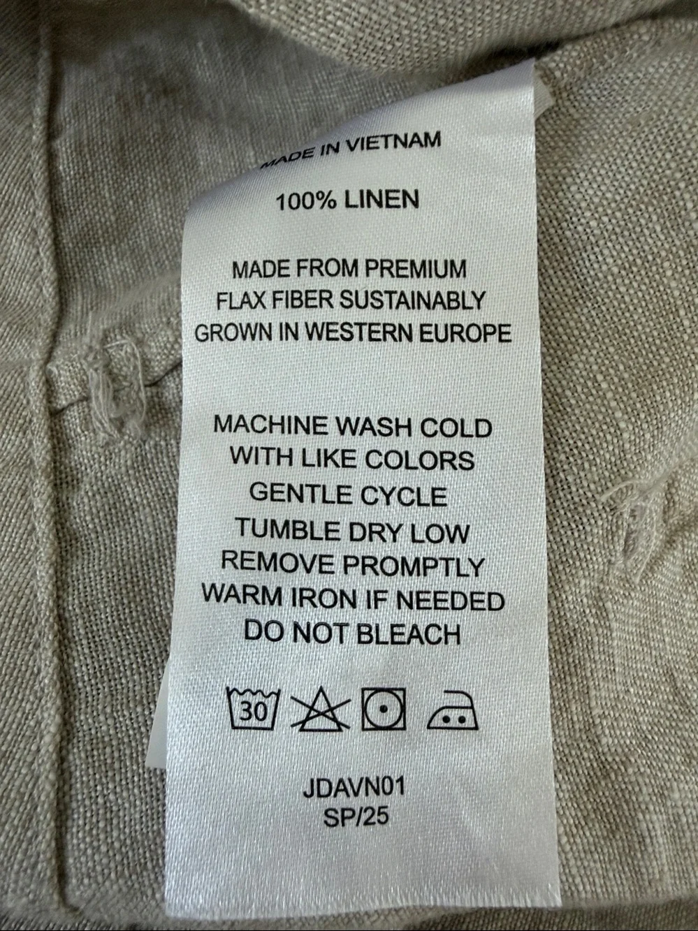 Quince NWT European Linen Patch Pocket Wide Leg Pant